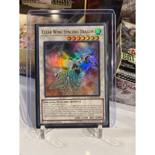 Lá bài thẻ bài Yugioh Clear Wing Synchro Dragon - Ultra Rare - Tặng bọc bài nhựa bảo quản