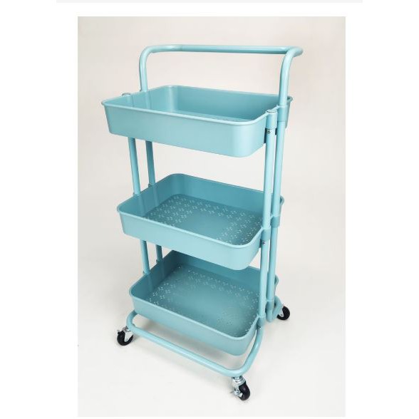 Kệ Để Đồ 3 Tầng Đựng Bỉm Sữa - Đựng Đồ Đa Năng - Có Bánh Xe