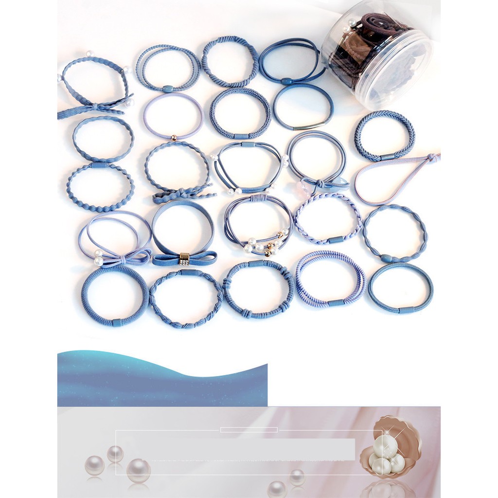 Sét 24 dây buộc tóc cao cấp xuất Nhật HD04