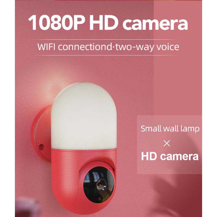 Camera IP Wifi Yoosee Snap Wall Lamp FullHD 1080P 2Mpx cực nét, đàm thoại 2 chiều, xoay 355 độ (Trắng)