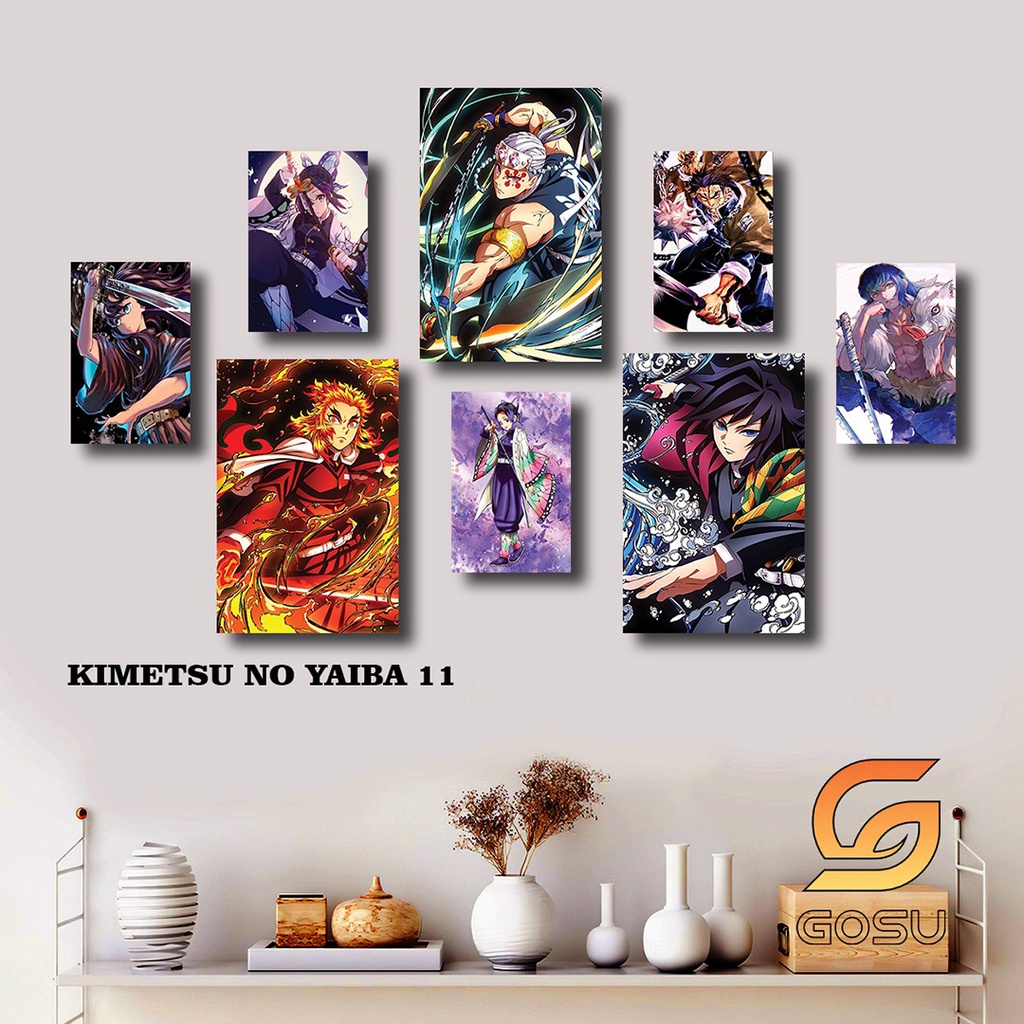 Chủ đề Demon Slayer - Kimetsu No Yaiba - Tanjiro - chất liệu Fomex Phủ Tráng Gương dày 5mm