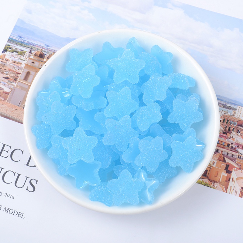 Phụ Kiện Trang Trí Ốp Điện Thoại Hình Ngôi Sao Năm Cánh Màu Kẹo Diy