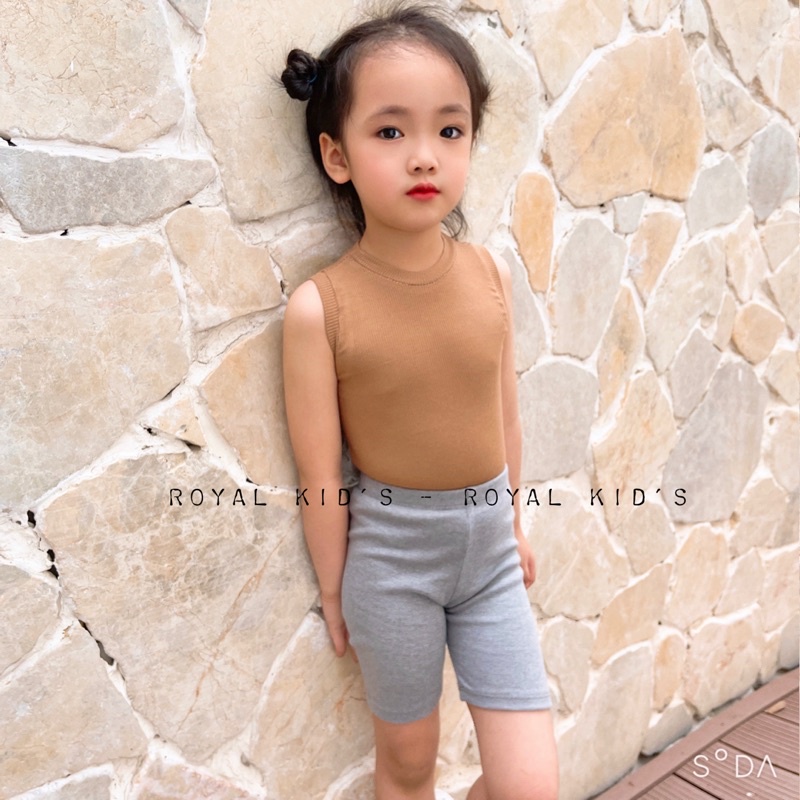 Quần đùi legging cho bé gái chất cotton bozip mềm mại cho bé