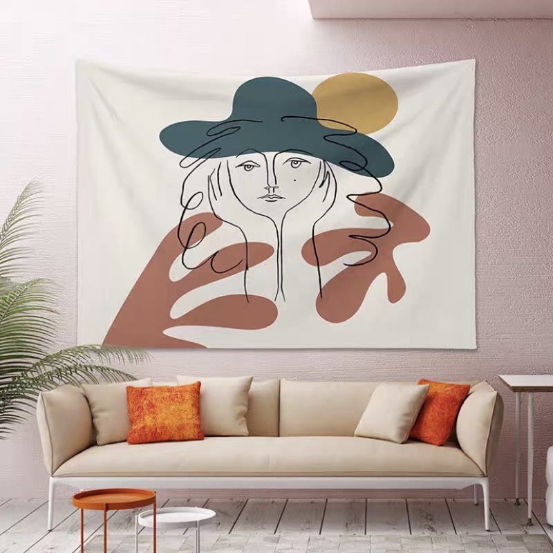 Tranh Vải Treo Tường Vintage, Tranh Vải Decor Phòng Ngủ