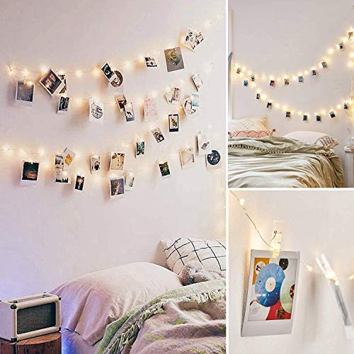 Kẹp Ảnh Đèn Led Xài Pin Không Chớp Nháy -3M 20 Kẹp Ảnh Đèn Led Phát Sáng Kẹp ẢNh Trang Trí Picture Clip Led Light | BigBuy360 - bigbuy360.vn