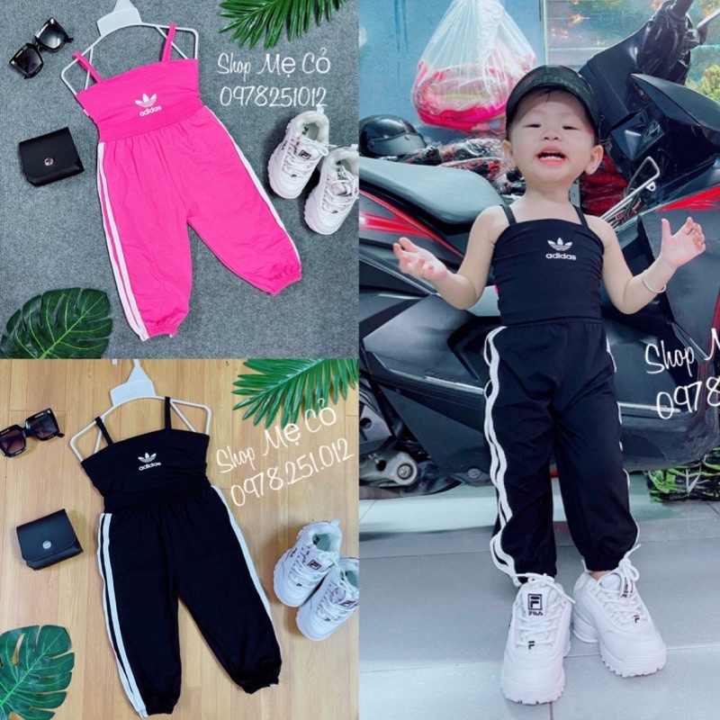 [Ảnh Thật] Set Bộ Thể Thao Bé Gái Áo Ba Lổ Phối Quần Túm Thời Trang Chất Thun Cotton 4 Chiều Mềm Mại