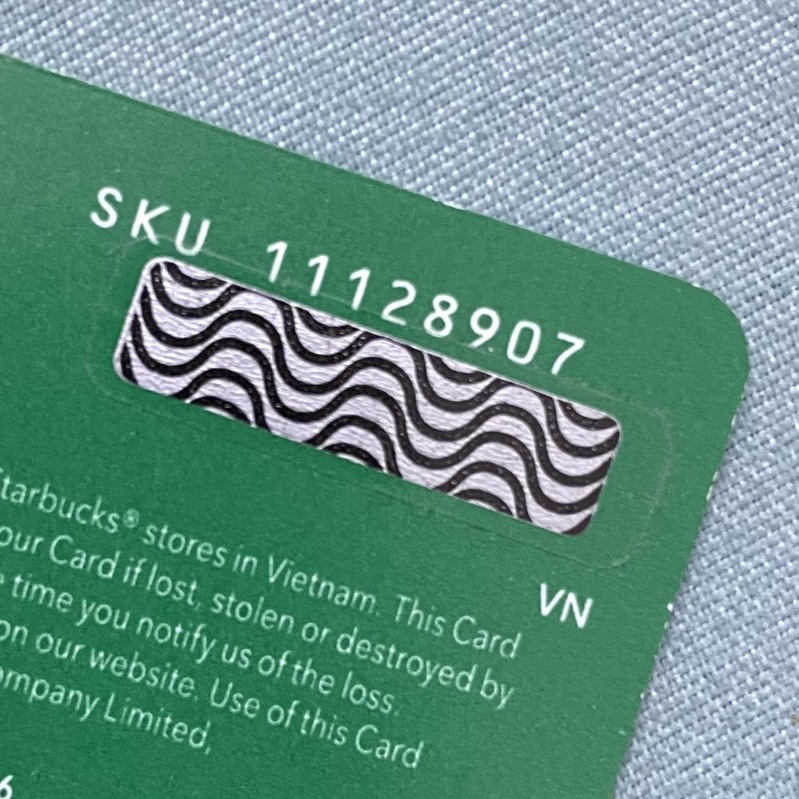 Thẻ STARBUCKS ANNIVERSARY