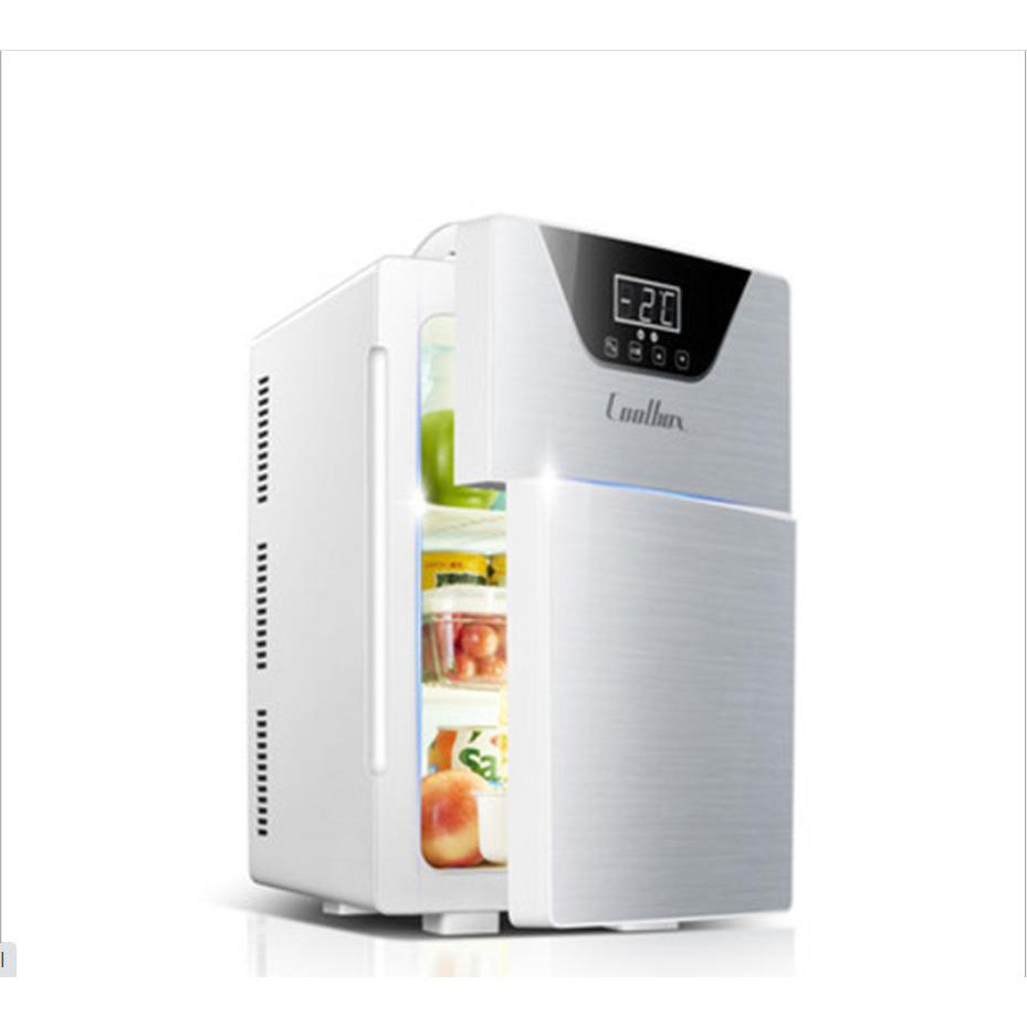 [Freeship]  Tủ lạnh mini 20L 2 ngăn có hiển thị nhiệt độ