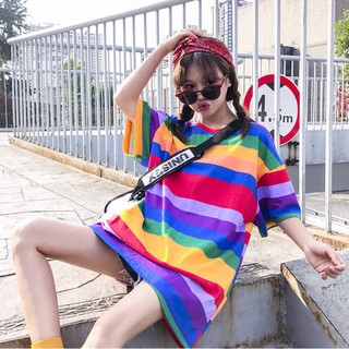 Áo phông cầu vồng ulzzang