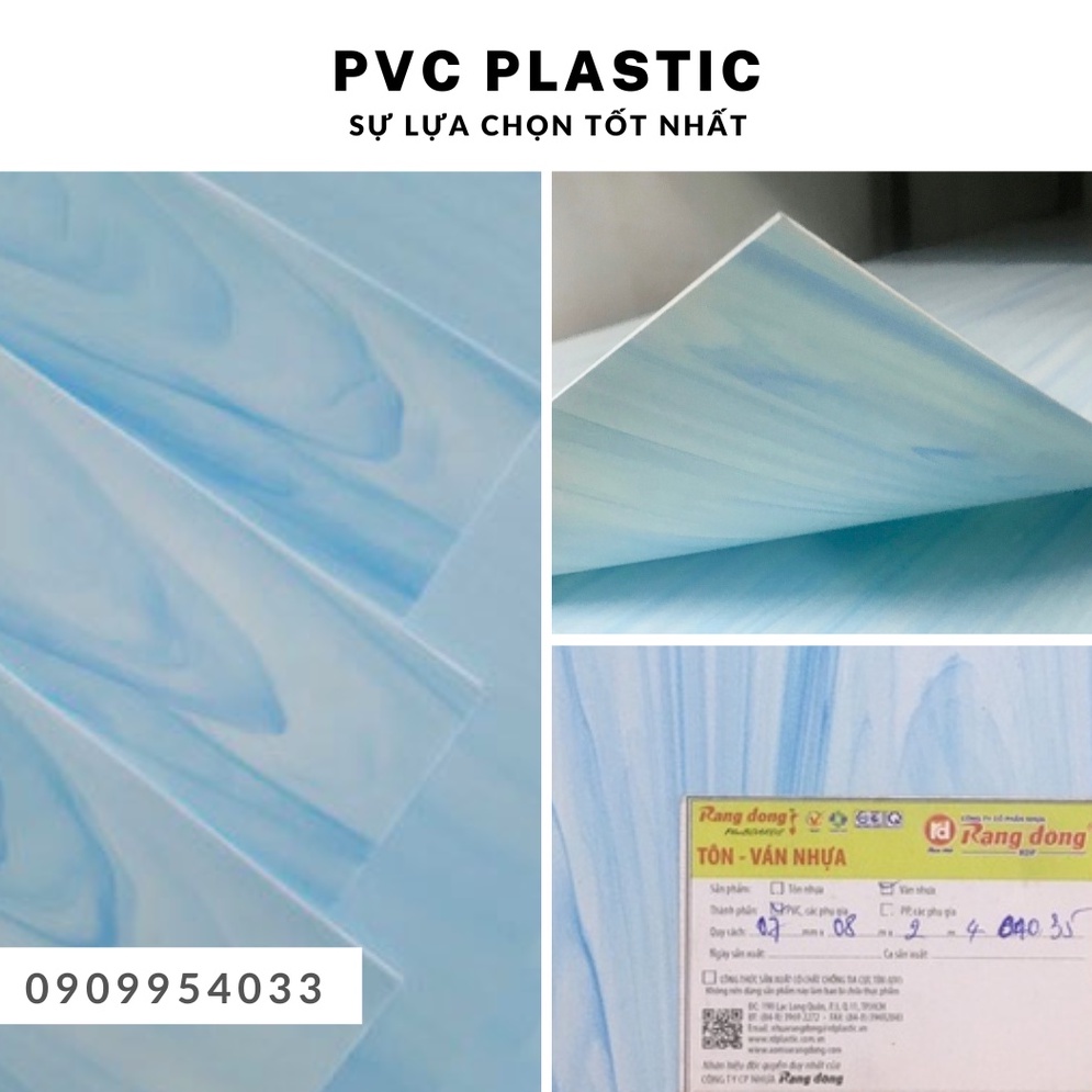 Tấm Nhựa PVC Rạng Đông Độ Dày 0.7mm x 080cm x 240cm