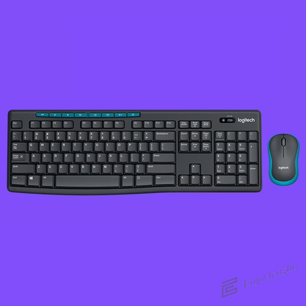 USB Wireless Logitech MK275 Keyboard 1000 DPI Optical Ergonomic Mouse kit