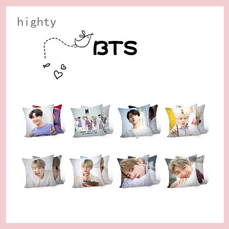 Gối Vuông In Hình Nhóm Nhạc Bts 3d (V,Jk.Jimin,Rm,Suga,J-Hope