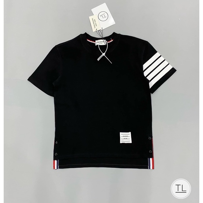 Áo phông Nam Nữ in hình 4 sọc cổ tay from thụng Unisex