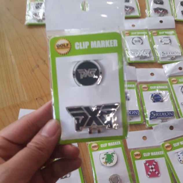 Mác Bóng Golf, Huy Hiệu Golf, Clip Marker Đánh Dấu Vị Trí kẹp Nam Châm Từ Tính