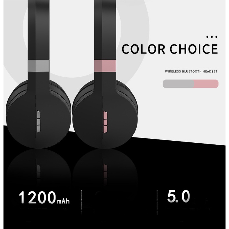 Tai Nghe Chụp Tai Bluetooth 5.0 GORSUN E88A TWS Tai Nghe Chuyên Nghe Nhạc Âm Thanh Bass Nổi Có Mic Pin 60h BH 12Tháng