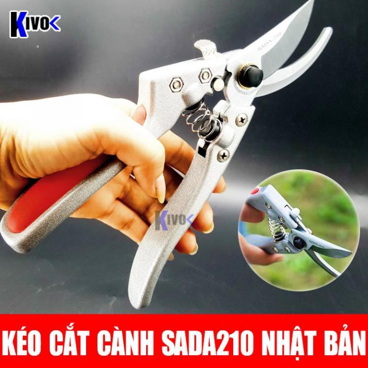 Kéo Cắt Cành Cây Trên Cao Sada 210 Nhật Bản 210mm / Cắt Cành - Tỉa Cành - Cắt Cuống Trái - Cắt Bonsai - Kéo Cắt Hoa Quả