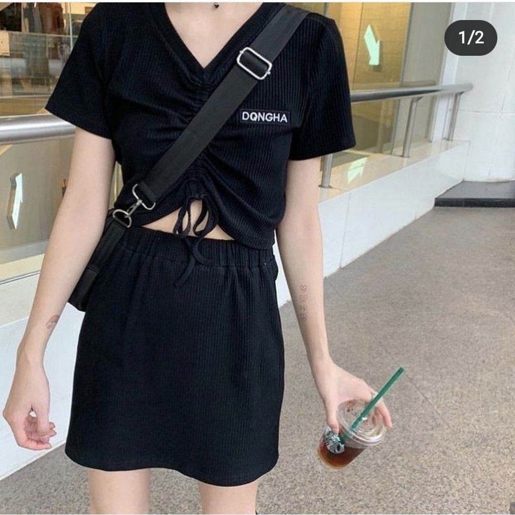 Set basic đen trơn 01
