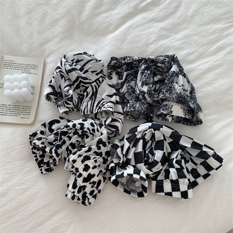 Quần harem Lưng Thun Co Giãn Dáng Rộng Họa Tiết Kẻ Ô Thời Trang Xuân Hè Mới Cho Nữ