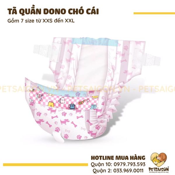 TÃ QUẦN DONO CHO CHÓ MÈO - GÓI NGUYÊN