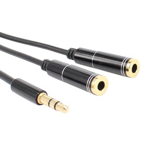 CÁP CHIA CỔNG 3.5MM RA 2 LỖ MICRO VÀ PHONE