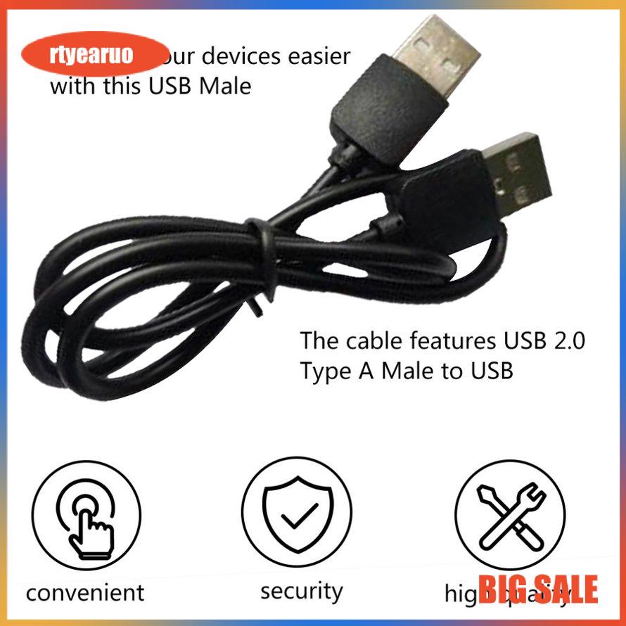 Cáp chuyển đổi mở rộng đầu USB 2.0 sang đầu USB 2.0 màu đen
