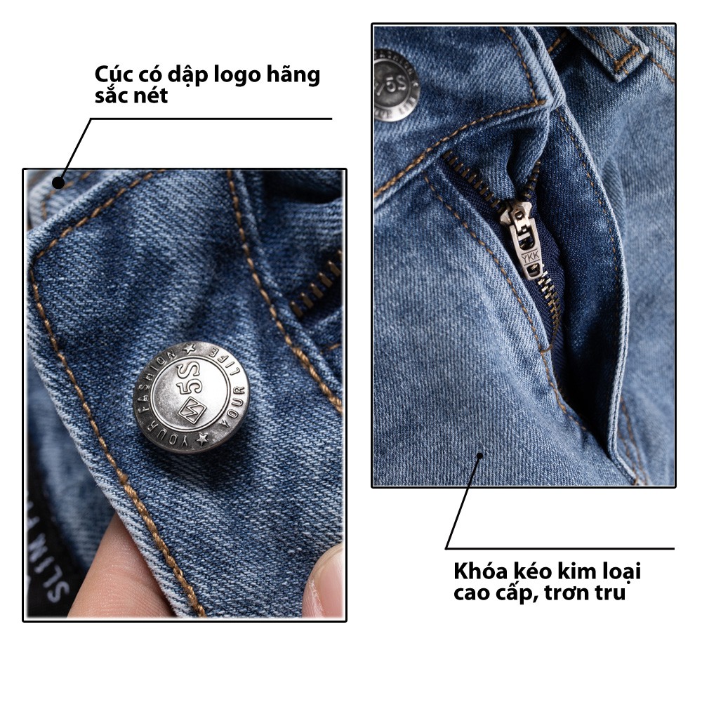 Quần Jean Nam 5S 3 Mẫu Cơ Bản, Phom Trẻ Trung, Ôm Vừa, Co Giãn Thoải Mái | BigBuy360 - bigbuy360.vn