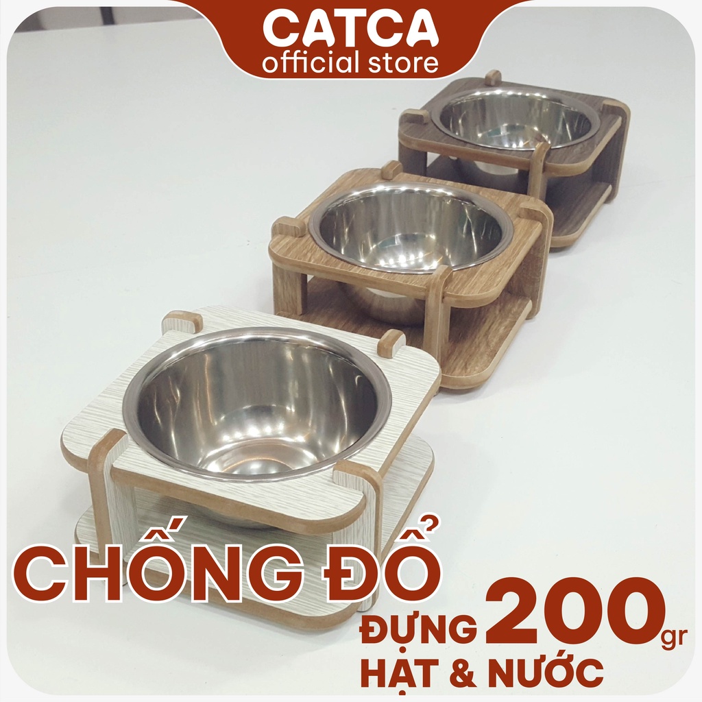 Bát ăn đơn cho thú cưng chó mèo - Catca