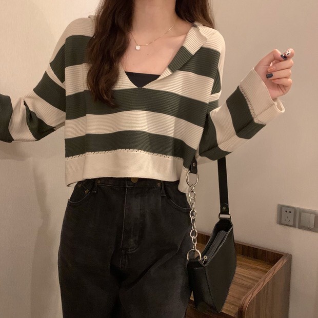 ÁO LEN SỌC MÀU DỄ THƯƠNG