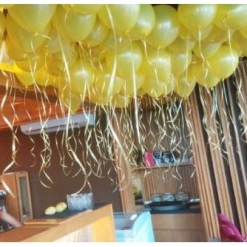 Dây cột đuôi bóng kim tuyến-trang trí bong bóng bay-đủ màu-kén kim tuyến LyNaShop