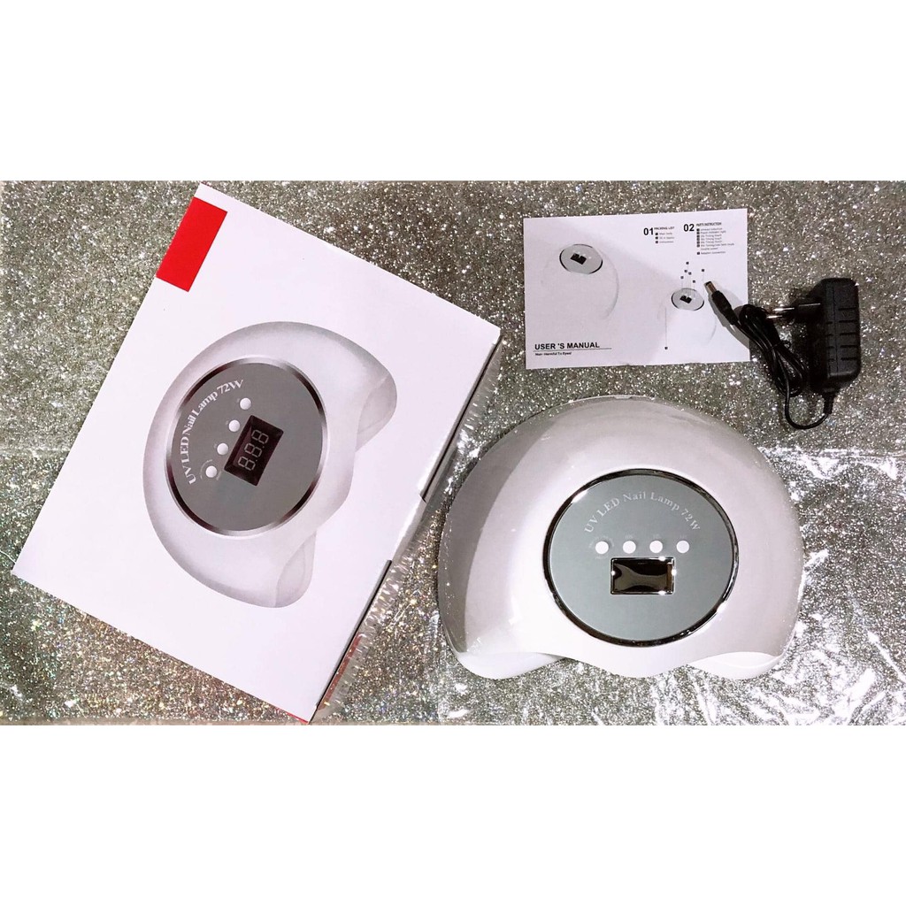 Máy hơ gel 72W làm khô nhanh cùng lúc được cả tay và chân