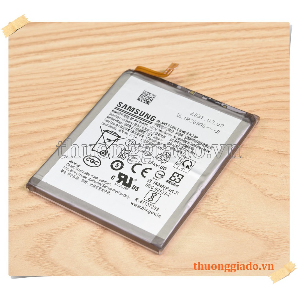 Thay pin Samsung Galaxy A52 EB-BG781ABY 3.86V 4500mAh 17.37Wh
