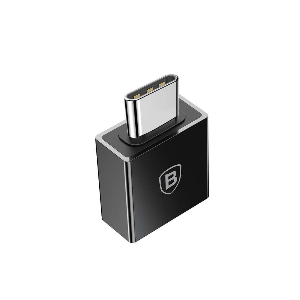 Adapter chuyển đổi cổng USB A sang USB C - Baseus Exquisite Type-C Male to USB Female Adapter Converter