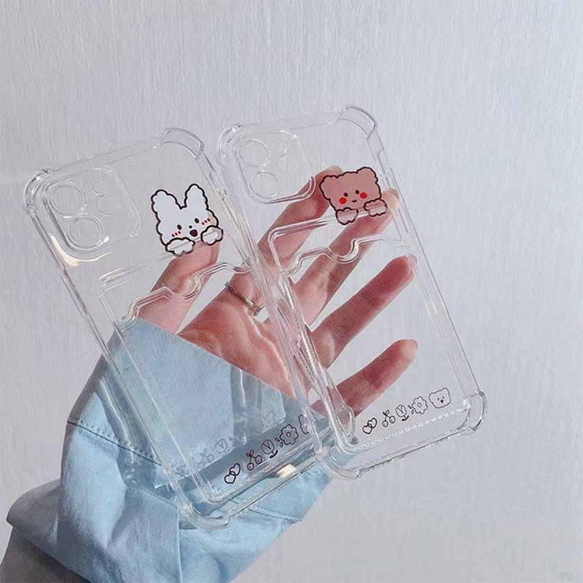Ready Stock Ốp Điện Thoại Mềm Trong Suốt Họa Tiết Hoạt Hình Cặp Đôi Cho Compatible For iPhone 13 12 11 Pro Max X XR XS Max SE2020 8 7 Plus