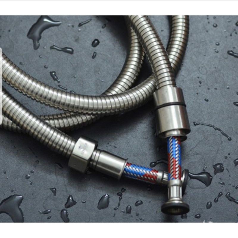 Dây cấp nước vòi sen tắm 1m5 và xịt vệ sinh 1m2, dây vòi sen, xịt chịu áp lực nước vì dây 2 lõi