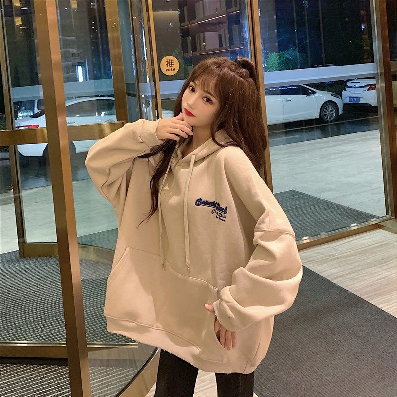 Áo Hoodie  Nỉ Bông Ulzzang Form Rộng Cho Nữ - Liti shop
