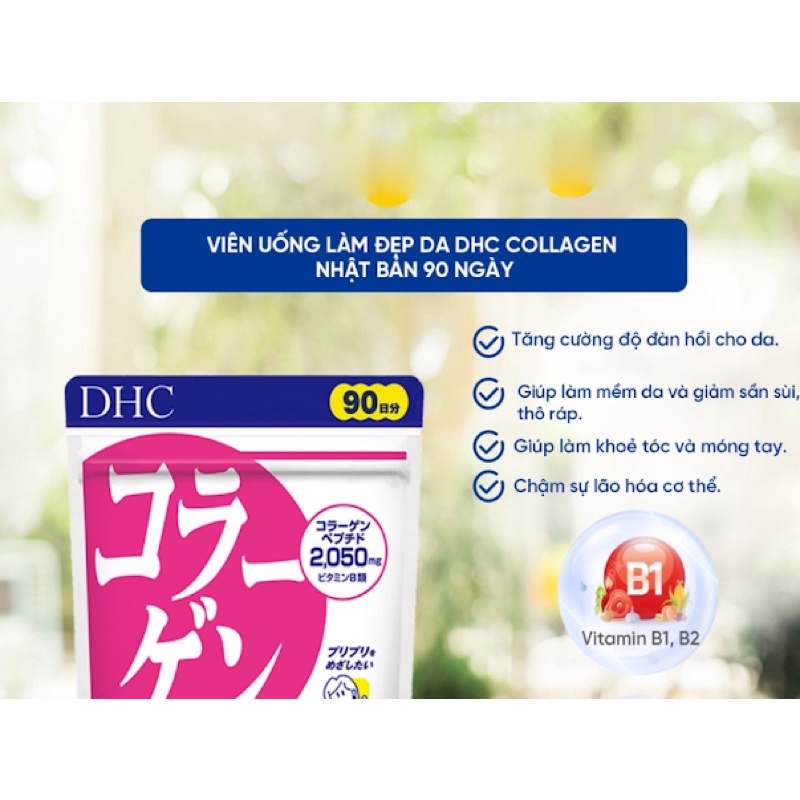 Trẻ hoá da mịn màng, xoá chân chim, ngăn lão hoá, trẻ đẹp DHC Nhật Bản 60 ngày 360v , 90 ngày 540v