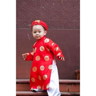 [ chất lượng ] Áo dài gấm bé trai cao cấp