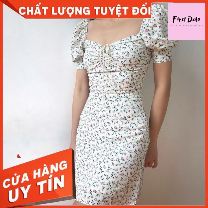 Váy body đẹp, váy hoa nhí 🌱🌱GIÁ TẬN GỐC🌱🌱 Cổ vuông, eo thon quyến rũ, tôn dáng xinh xắn | BigBuy360 - bigbuy360.vn