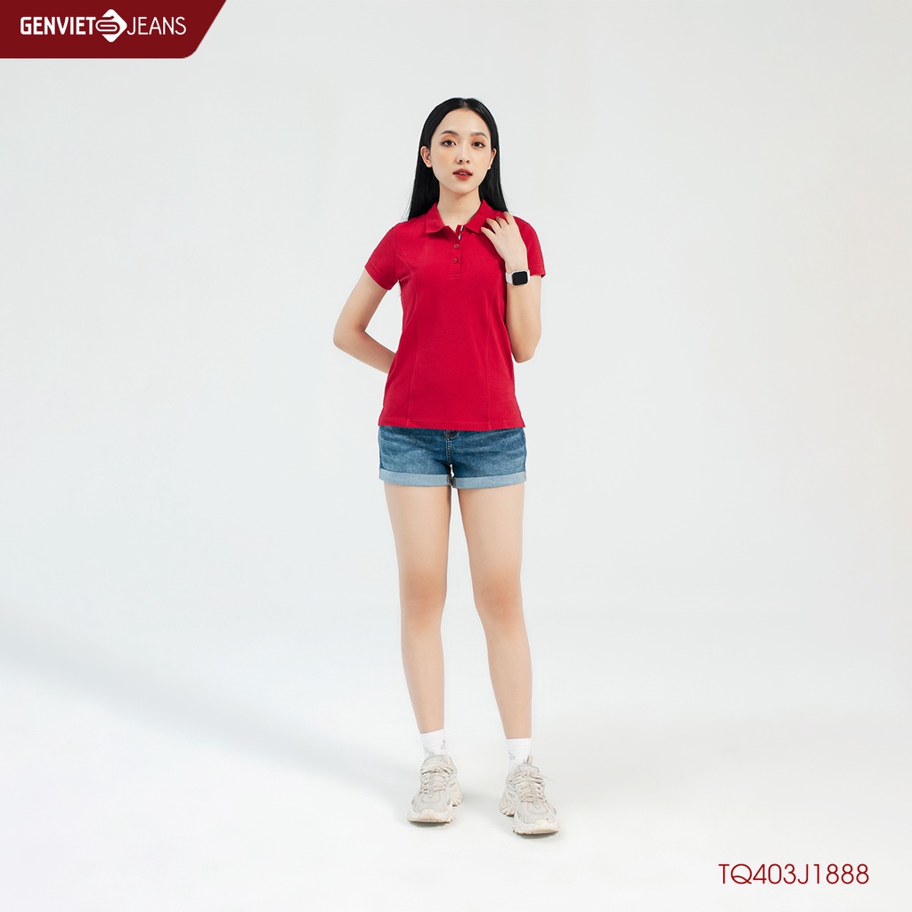 Quần Short Jeans Nữ Nâng Mông TQ403J1888 GENVIET