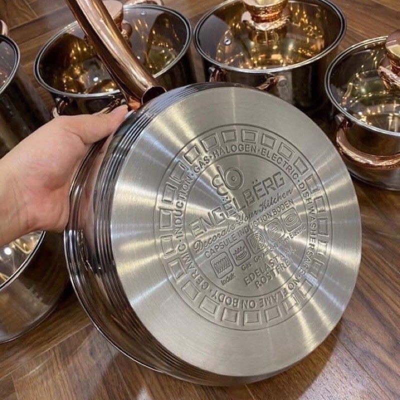 Bộ Nồi Đức 6 Món 12 Chi Tiết, Đáy 5 Lớp Dày Dặn