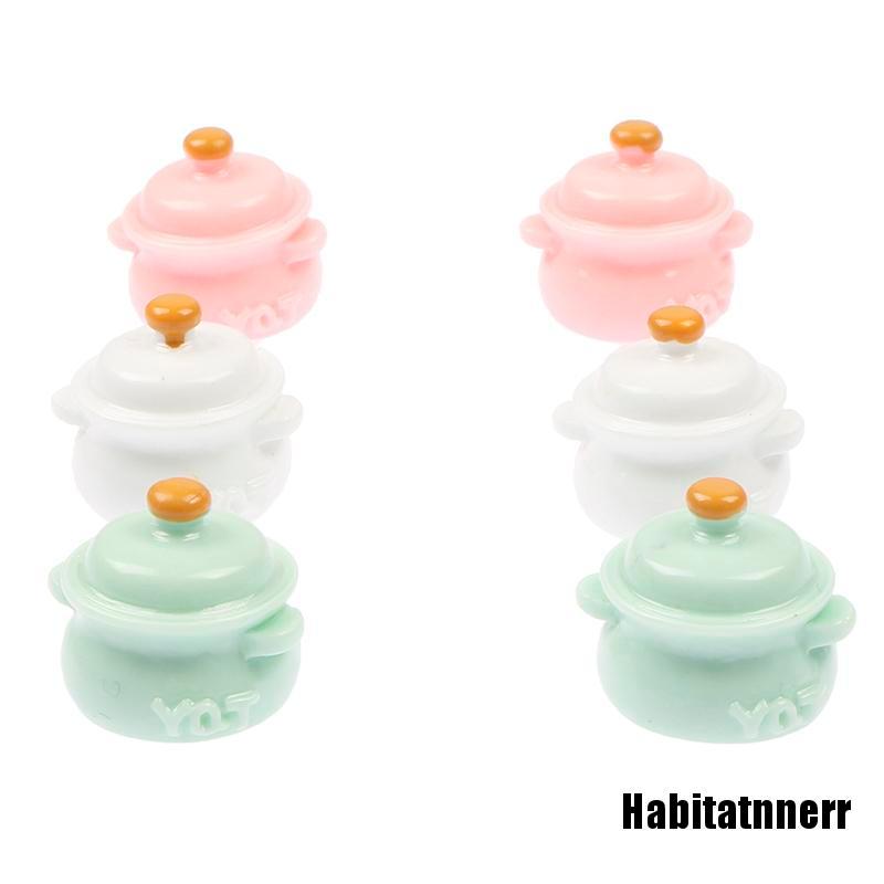 Set 2 Mô Hình Nồi Súp Mini Trang Trí Nhà Búp Bê