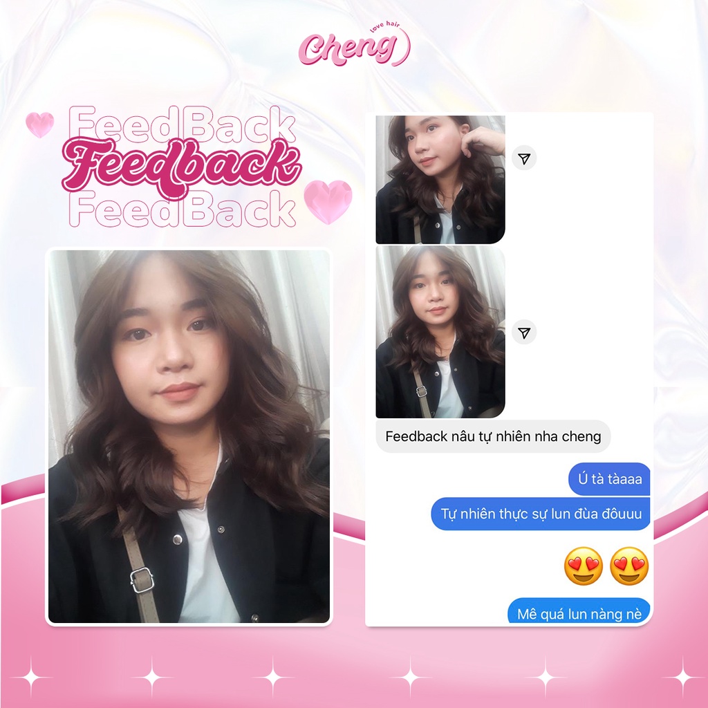 Thuốc Nhuộm Tóc Màu NÂU TỰ NHIÊN Không Tẩy | Chenglovehair, Chenglovehairs