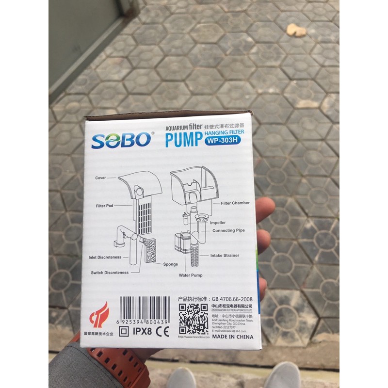 Lọc thác(treo)Sobo WP-303h,dùng cho bể cá cảnh