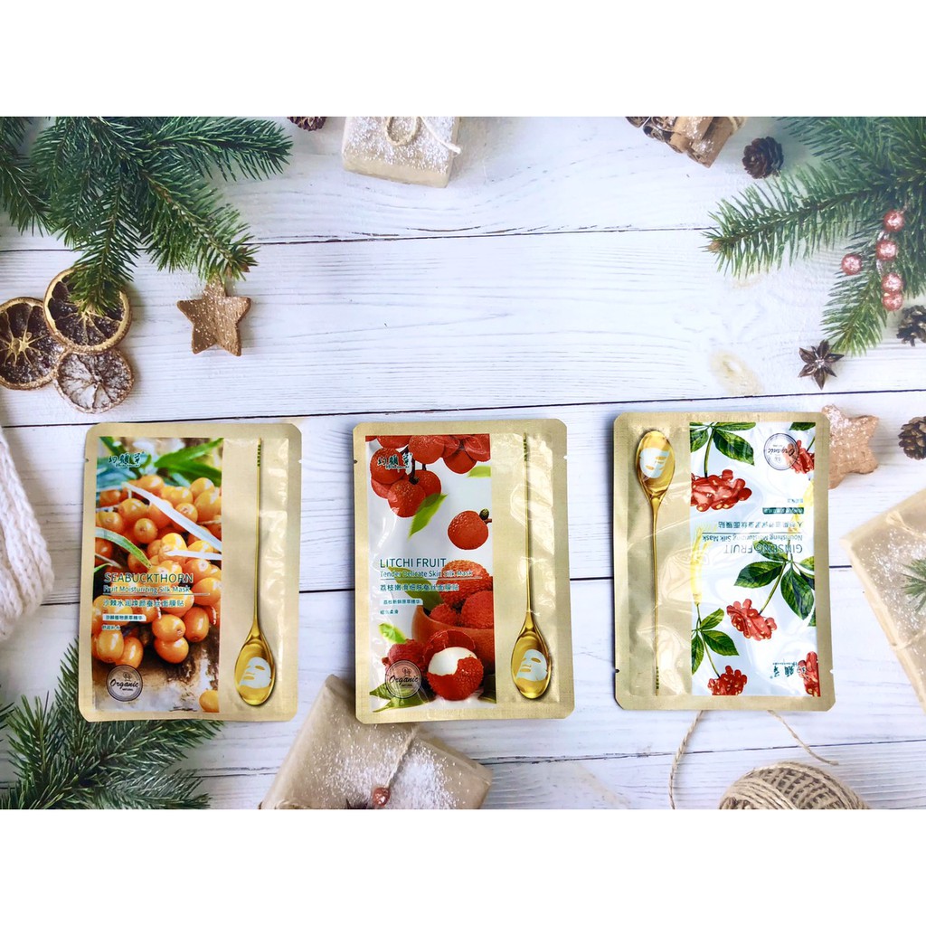 Mặt nạ giấy dưỡng trắng da cấp ẩm nước chiết xuất hoa quả HUANYANCAO nội địa Trung | BigBuy360 - bigbuy360.vn