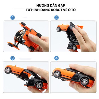 Đồ chơi ô tô biến hình Robot Transformer, sản phẩm 2 trong một, giá rẻ thích hợp làm quà cho cả bé trai và bé gái