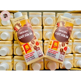 Nescafe cafe sữa đá thơm ngon đậm đà, hộp pha sẵn 200ml
