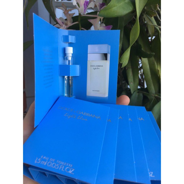 Vial nước hoa nữ Dolce & Gabbana Light blue EDT