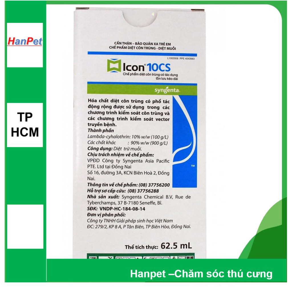 HN-Thuốc trừ muỗi khách sạn ICON 10SC (gói 62,5ml) - Thuốc muỗi không mùi Syngenta Ltd (Vương quốc Bỉ)  437c-