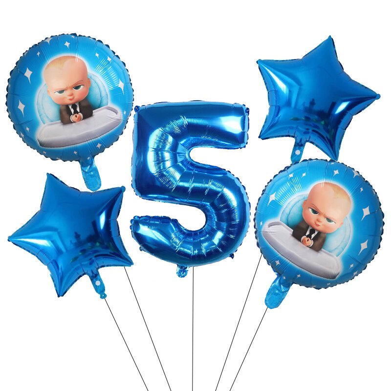 Gói 5 Bong Bóng Hình Số 30 Inch Trang Trí Tiệc Sinh Nhật Cho Bé