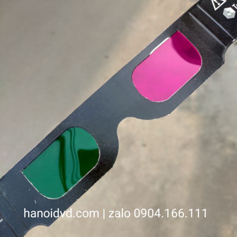 Kính xem phim 3D green-magenta giấy USA